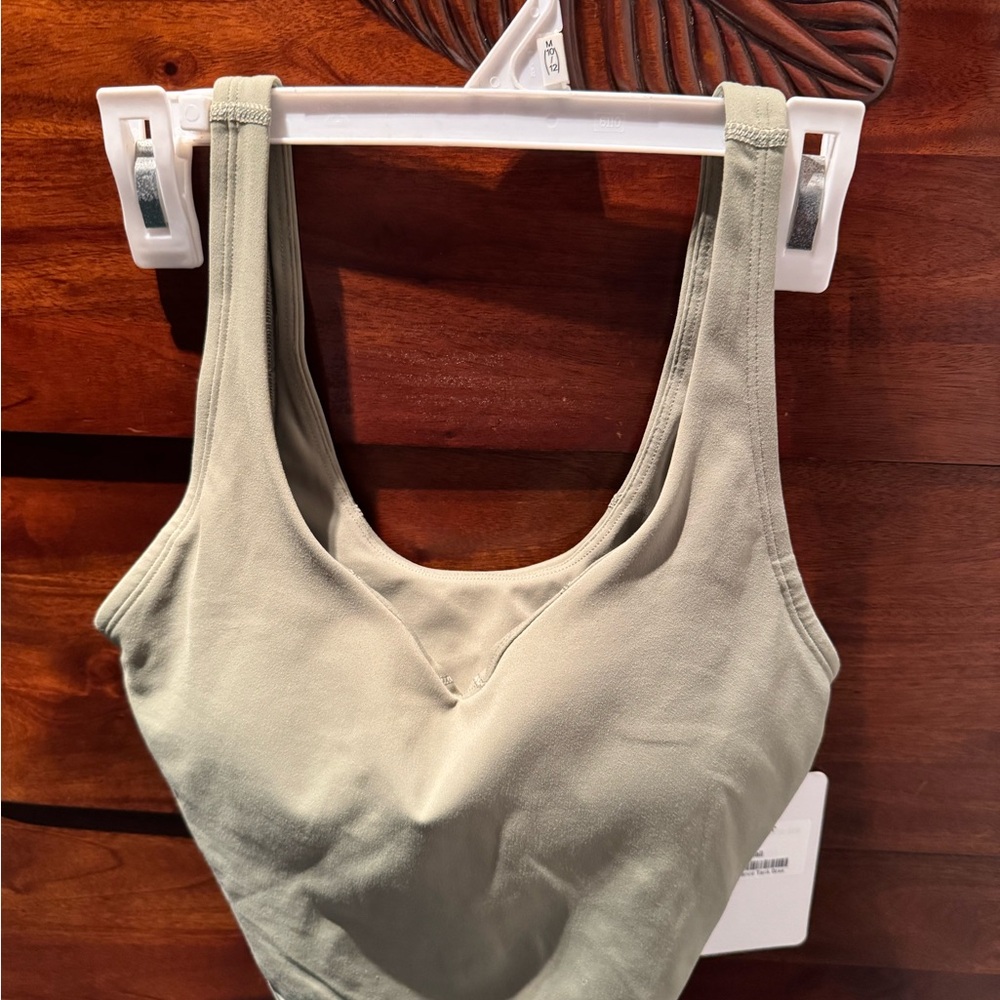 BNWT Women's Sage Green Performance Workout Top